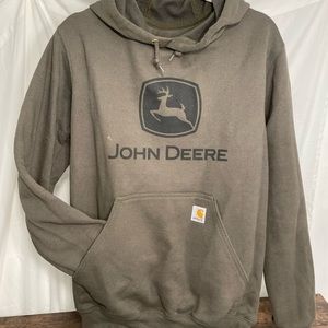 John Deere Carhartt Olive green sweatshirt S